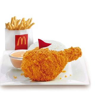 1-pc Spicy Chicken McDo w/ Rice & Fries