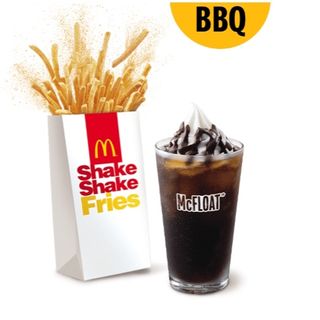 Large Shake Shake Fries BBQ N' McFloat Combo