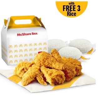 6-pc Chicken McShare Box w/ FREE 3 Rice