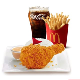 1-pc Spicy Chicken McDo w/ Rice & Fries