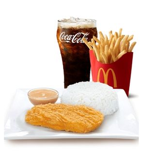 McCrispy Chicken Fillet w/ Rice & Fries