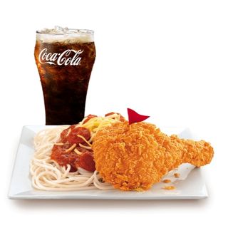 1-pc Spicy Chicken McDo w/ McSpaghetti