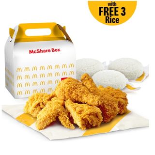 6-pc Chicken McShare Box w/ FREE 3 Rice