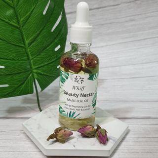 Beauty Nectar Multi-Use Oil 50ml. Contains 8 Essential Oils and 2 Nourishing Oils. 