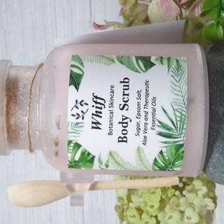 Body Scrub 200ml (scented with Lavender & Lemon Essential Oils). 