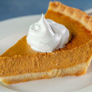 Pumpkin Pie with dallop of Whipped Cream