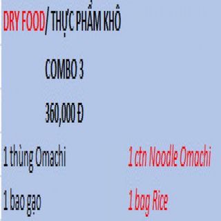 Combo thực phẩm khô 3