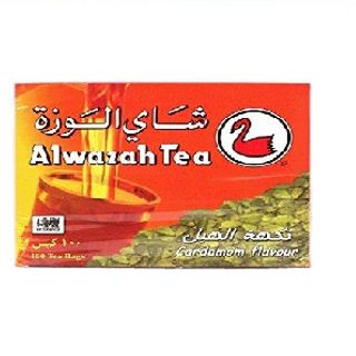 AL WAZA Tea Cardamom Flavor 100 bags x 12