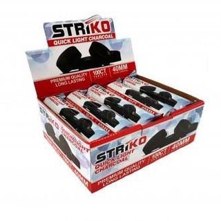 STRIKO QUICK LIGHT CHARCOAL 40MM X 24 PCS