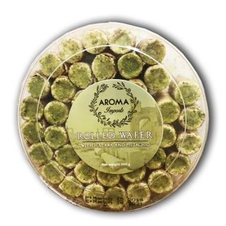 AROMA ROLLED WAFER(Halawa&Pistachio) 500gX12 pcs