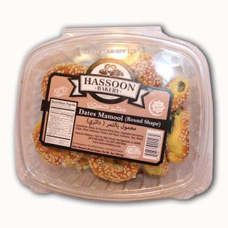 Hassoon  Dates Mamool Round shape 12oz x 24pc