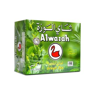 AL WAZA GREEN TEABAGS  100g X24 CAN