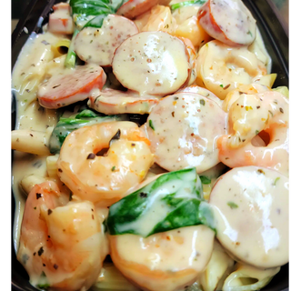 Shrimp & Sausage Alfredo