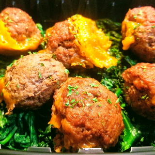 CHEESE STUFFED MEATBALLS