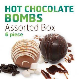 6 Piece Assorted Box of Hot Chocolate Bombs