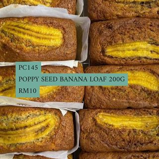 PC145 Poppyseed banana loaf