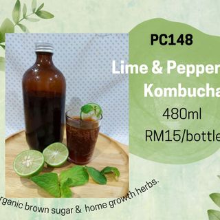 PC148 Lime & Peppermint Kombucha （Organic Ingredients）