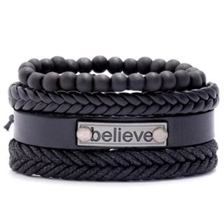 Dark Blue Colour Leather Bracelets for Men | 002