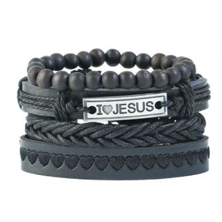 Gray Colour Leather Bracelets for Men | 001