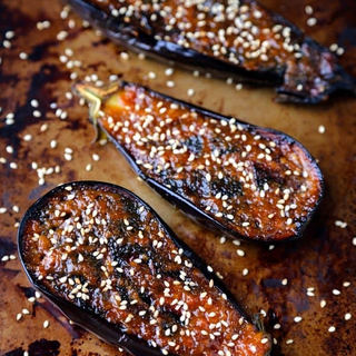 Miso Glazed Eggplant