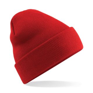 Cuffed Beanie Red