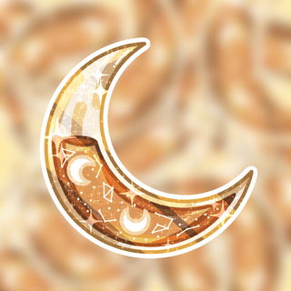 Cream Crescent Moon