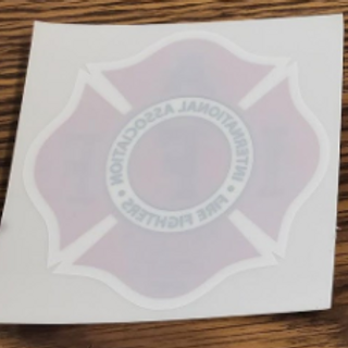 IAFF Inside Window Sticker