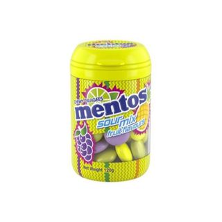 MENTOS CANISTER SOUR MIX 120G