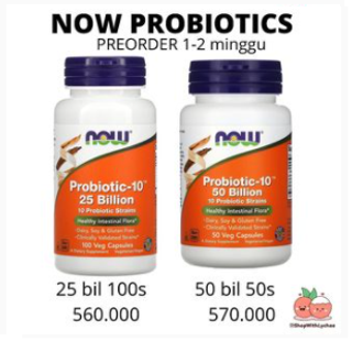 Now Probiotics 25 bil 100s