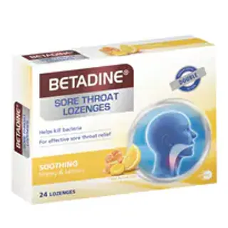 Betadine Lozenges Honey Lemon 24s