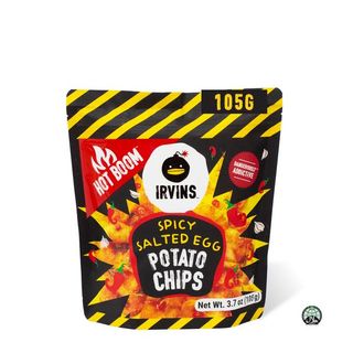 Irvins Hot Boom Salted Egg Potato Chips Small (105g)