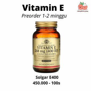 Solgar Vitamin E 400 100s