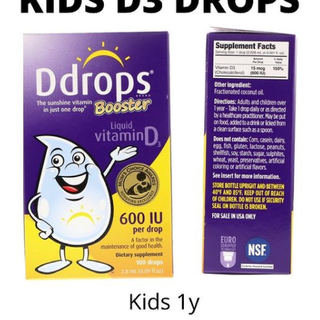 Ddrops, Booster, Liquid Vitamin D3, 600 IU, 100 Drops 2.8 ml