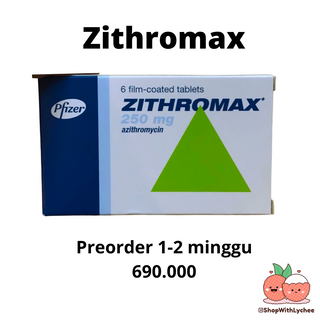 Zithromax (Azithromycin) Dosis Dewasa 6s