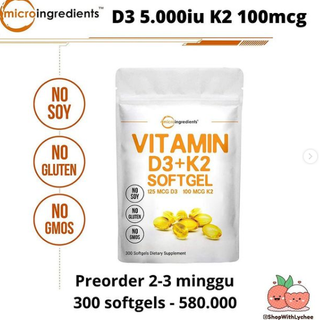 Micro D3K2 300 softgels