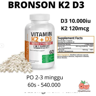 Bronson 10.000iu   D3K2 60s