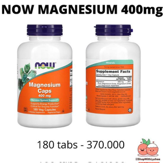 Now Magnesium 400mg 180s