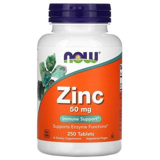 Now Zinc 50mg 250s