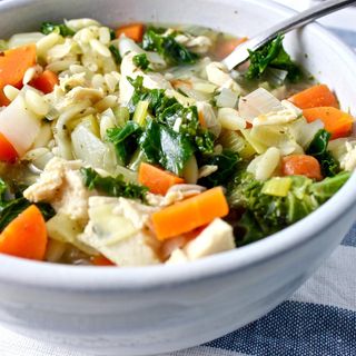 Chicken Orzo Kale Soup