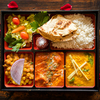 Caramel'ed Chicken Masala Bento