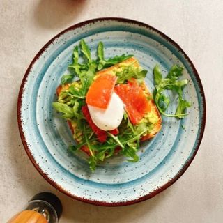 Avocado Toast With Salmon & Poached Egg