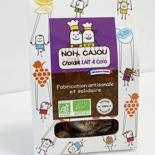 Noix de cajou au chocolat au lait et coco râpée Bio