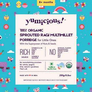 Baby Food | Organic Sprouted Ragi Multimillet -250 gm