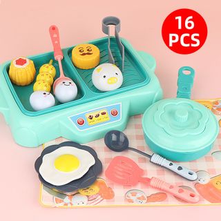 16pcs Steamboat Pretend Play Cooking Set