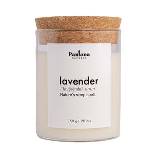 ທຽນຫອມກິ່ນລາເວັນເດີ 150g Lavender Scented Soy Wax Candle