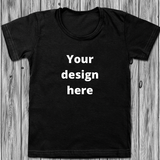 Adult Custom Black T-Shirt