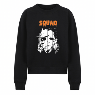 Adult Black Noodie (no hood) - Squad