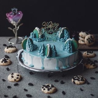 Blueberry Cookie Cake