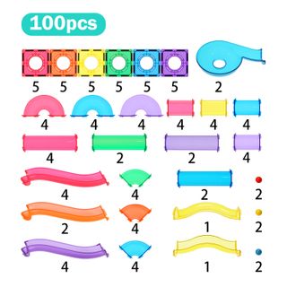 100 Pcs (Colored Tubes)