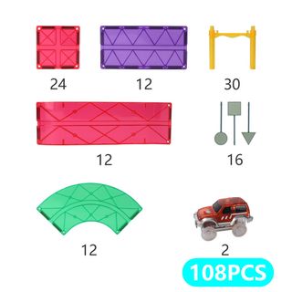 108 Pcs Racing Car 